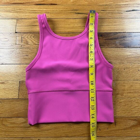 Lululemon Power Pivot Tank Top *Rib Color Sonic Pink Size 2 - Picture 8 of 8